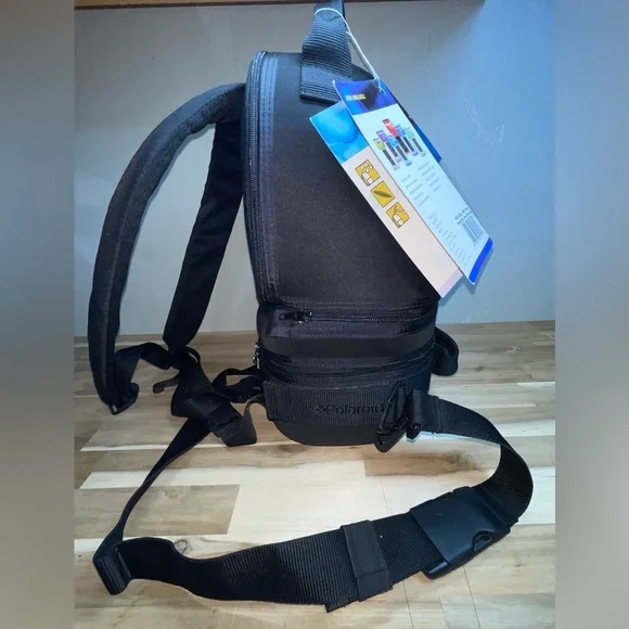 Polaroid Video Camera Bag Backpack Black New With Tags Water Resistant - Picture 4 of 16